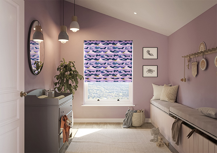 Serene Summit, Amethyst - Roman Blind - Image 8